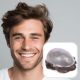#04ash Brun Chocolat Cendré Prothèse Capillaire Pour Hommes | Toupet Pour Hommes PU Topper - Cheveux Humains Remy Hair