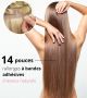 14 Pouces - Rallonges Bandes Adhésives Cheveux Humains Naturels