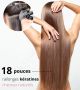 18 Pouces - Rallonges Kératines (Fusion) Cheveux Humains Naturels