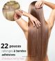 22 Pouces - Rallonges Bandes Adhésives Cheveux Remy Hair