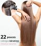 22 Pouces - Rallonges Kératines (Fusion) Cheveux Humains Naturels
