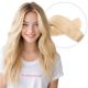 Blond Platine #613 Rallonges Cousues (Trames) - Cheveux Humains Naturels