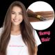 Brun #4 Rallonges Nano-Rings - Cheveux Remy