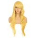 DM1611032-v4 Blond Jaune Perruque Extra Longue Cheveux Synthétiques avec Toupet 