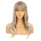 DM2031305-v4 Blond Foncé Cendré Perruque Longue Cheveux Synthétiques avec Toupet 