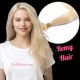 Blond #60 Rallonges Kératines (Fusion) - Cheveux Remy