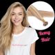 Brun Miel & Blond Cendré #12/24 Rallonges Kératines (Fusion) - Cheveux Remy