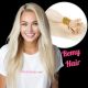 Blond Platinum Rallonges Kératines (Fusion) - Cheveux Remy