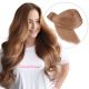 Brun Miel #12 Rallonges Cousues (Trames) - Cheveux Humains Naturels