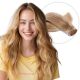 Brun Miel & Blond Cendré #12/24 Rallonges Cousues (Trames) - Cheveux Humains Naturels