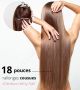 18 Pouces - Rallonges Cousues (Trames) Cheveux Remy
