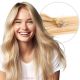 Roux Blond & Blond Platine #27/613 Rallonges Nano-rings - Cheveux Humains Naturels