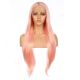 G170728026-v2 - Perruque Longue Cheveux Synthétique Rose 