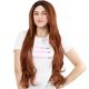 G1611110C-v4 - Perruque Longue Cheveux Synthétique Roux Naturel #30 