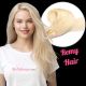 Blond #60 Rallonges Cousues (Trames) - Cheveux Remy