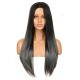 DM1707373-v4 - Perruque Longue Cheveux Synthétique Noire Grise Ombrée 