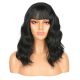 DM1707394-v4 - Perruque Longue Cheveux Synthétique Noire Avec Toupet 