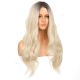 DM2031296-v4 - Perruque Longue Cheveux Synthétique Blonde Ombrée
