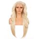 FU1904695-v3 - Perruque Longue Cheveux Synthétique Blonde Avec Toupet 