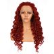G1611002C-v3 - Perruque Longue Cheveux Synthétique Rouge 