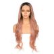 G170731526-v4 - Perruque Longue Cheveux Synthétique Rose Pastel Ombrée