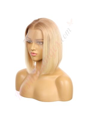 Rainbow Snow Perruque synthétique blonde balayage pour femme Brun ombré  mélangé Cheveux synthétiques ondulés 66 cm de long raie profonde  Entièrement faite à la main Ligne de cheveux : : Beauté et